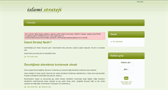 Desktop Screenshot of islamistrateji.com