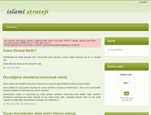 Tablet Screenshot of islamistrateji.com